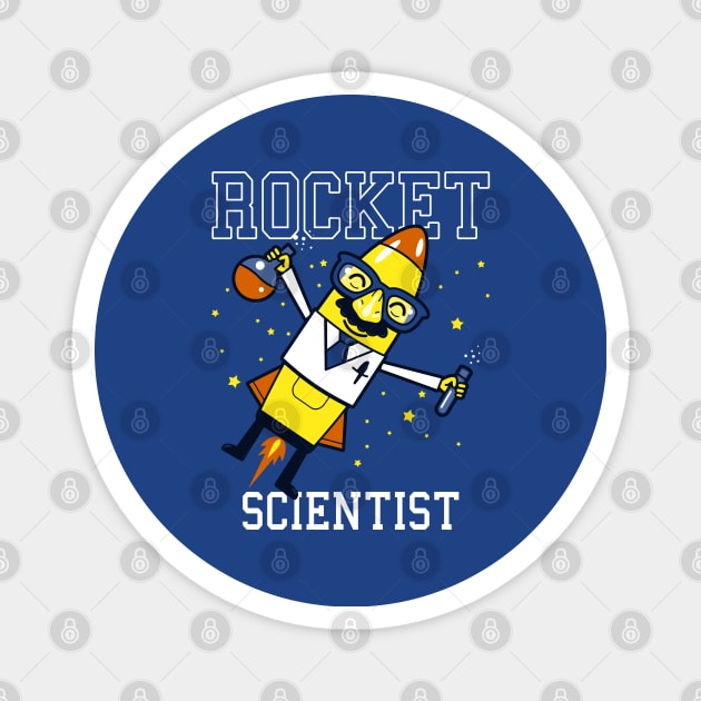 Rocket Scientist Funny Cute Gift For Students Kids Magnet by BoggsNicolas